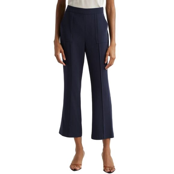 Cinq a Sept Womens Angie Cropped Pants 6 Navy - NWT $345 - Picture 1 of 5